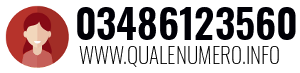Numero di telefono 03486123560 03486123560