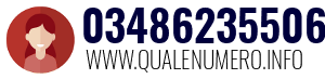 Numero di telefono 03486235506 03486235506