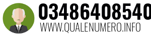 Numero di telefono 03486408540 03486408540