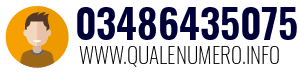 Numero di telefono 03486435075 03486435075