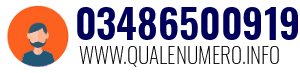 Numero di telefono 03486500919 03486500919