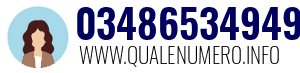 Numero di telefono 03486534949 03486534949