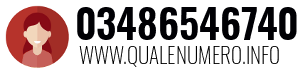 Numero di telefono 03486546740 03486546740