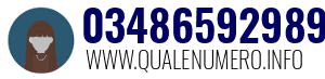 Numero di telefono 03486592989 03486592989