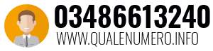 Numero di telefono 03486613240 03486613240