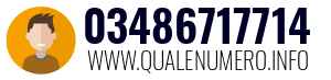 Numero di telefono 03486717714 03486717714