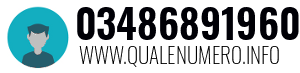 Numero di telefono 03486891960 03486891960
