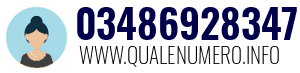 Numero di telefono 03486928347 03486928347