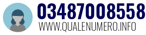Numero di telefono 03487008558 03487008558