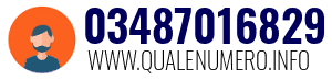Numero di telefono 03487016829 03487016829