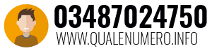 Numero di telefono 03487024750 03487024750