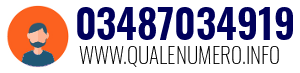 Numero di telefono 03487034919 03487034919