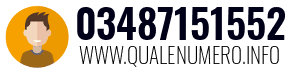 Numero di telefono 03487151552 03487151552
