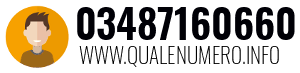 Numero di telefono 03487160660 03487160660