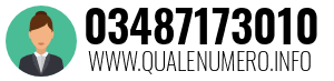 Numero di telefono 03487173010 03487173010