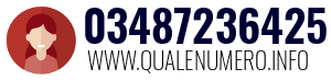 Numero di telefono 03487236425 03487236425