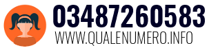 Numero di telefono 03487260583 03487260583
