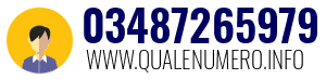 Numero di telefono 03487265979 03487265979