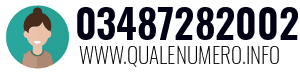 Numero di telefono 03487282002 03487282002