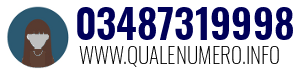 Numero di telefono 03487319998 03487319998