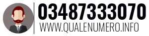 Numero di telefono 03487333070 03487333070