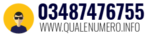 Numero di telefono 03487476755 03487476755