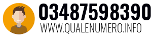 Numero di telefono 03487598390 03487598390