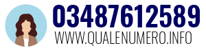Numero di telefono 03487612589 03487612589