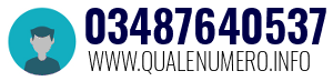 Numero di telefono 03487640537 03487640537
