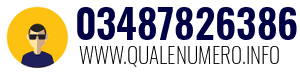 Numero di telefono 03487826386 03487826386