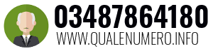Numero di telefono 03487864180 03487864180