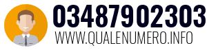 Numero di telefono 03487902303 03487902303