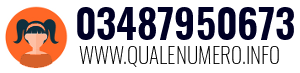 Numero di telefono 03487950673 03487950673
