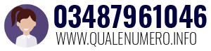 Numero di telefono 03487961046 03487961046