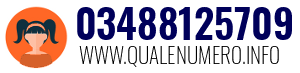 Numero di telefono 03488125709 03488125709