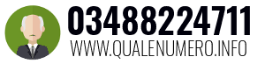 Numero di telefono 03488224711 03488224711