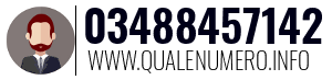 Numero di telefono 03488457142 03488457142