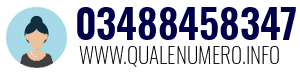 Numero di telefono 03488458347 03488458347