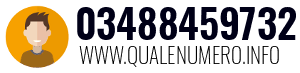 Numero di telefono 03488459732 03488459732