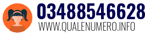 Numero di telefono 03488546628 03488546628