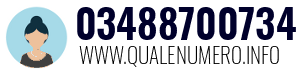 Numero di telefono 03488700734 03488700734