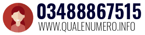 Numero di telefono 03488867515 03488867515