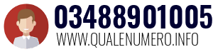 Numero di telefono 03488901005 03488901005