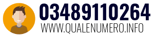 Numero di telefono 03489110264 03489110264