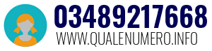 Numero di telefono 03489217668 03489217668