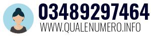Numero di telefono 03489297464 03489297464