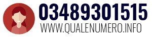 Numero di telefono 03489301515 03489301515