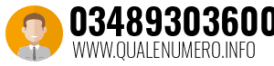 Numero di telefono 03489303600 03489303600