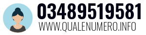 Numero di telefono 03489519581 03489519581