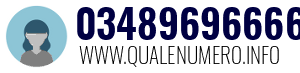 Numero di telefono 03489696666 03489696666